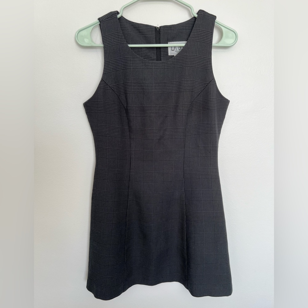 Vintage la belle mini plaid dress
